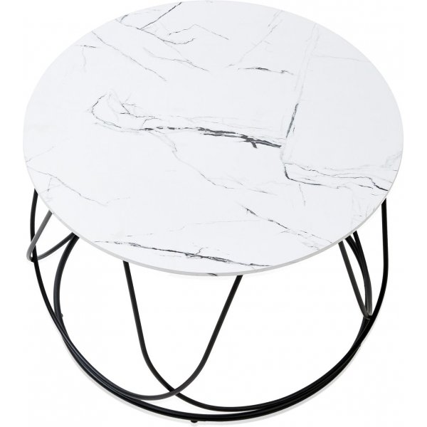 Bobby Couchtisch Ø60 cm - Weiß