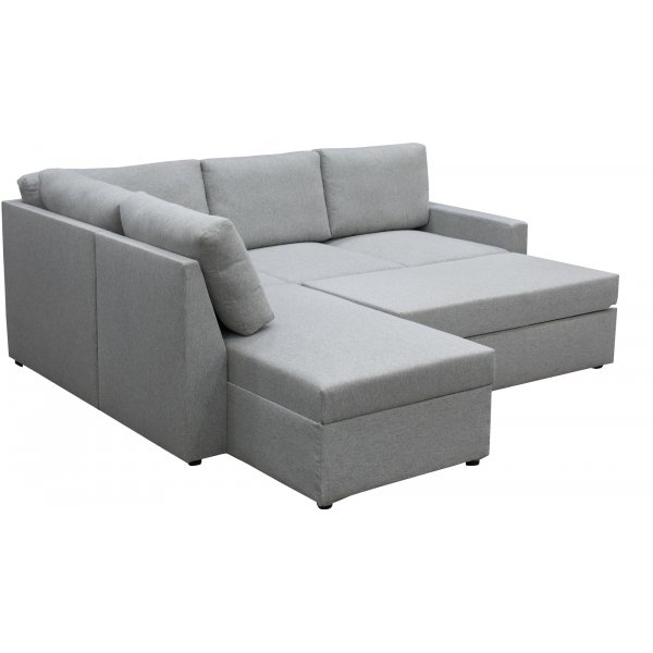 Traumgraues Schlafsofa mit Stauraum und Ecksofa
