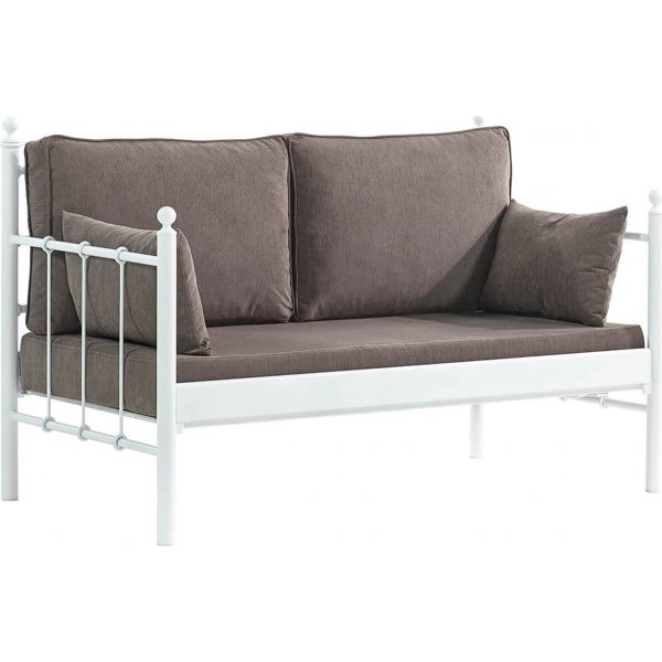 Lalas 2-Sitzer Outdoor-Sofa - Weiß/Braun