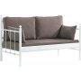 Lalas 2-Sitzer Outdoor-Sofa - Weiß/Braun
