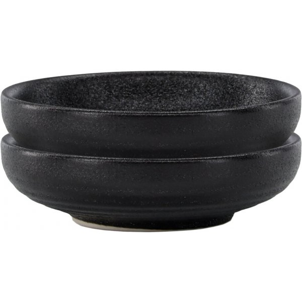 Wabi-Sabi-Saucenschale Ø10 cm - Schwarz