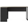 Function Plus Schreibtisch 145,1 x 81 x 76,8 cm - Schwarz/Eiche