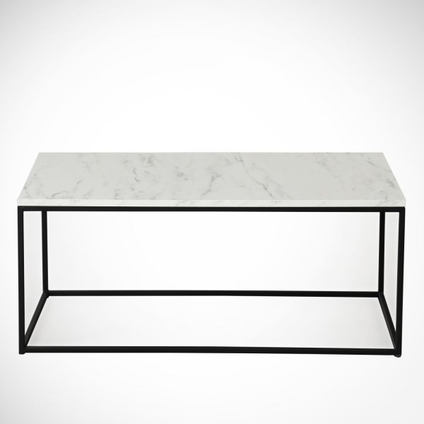 Cosco Couchtisch 95 x 55 cm - Weiß/Schwarz