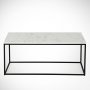Cosco Couchtisch 95 x 55 cm - Weiß/Schwarz