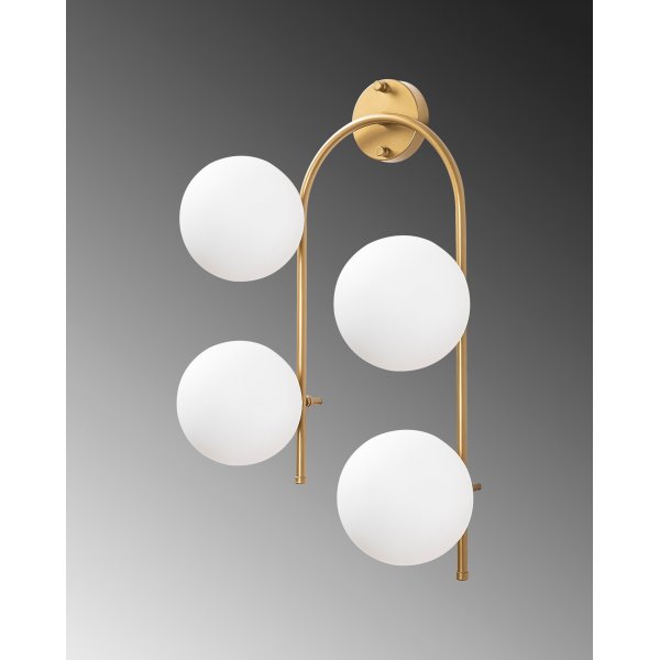 Klenod Wandleuchte 10605 - Gold/Weiß