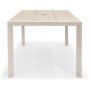 Urbanite-Essgruppe mit Esstisch 160 cm und 6 stapelbaren Esszimmerstühlen - Beige