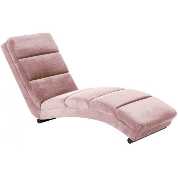 Crosby Liegesessel - hellrosa (Samt)