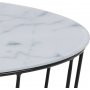 Sunmoon Couchtisch Ø58/76 cm - Weiß