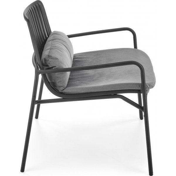 Melby Sessel - Schwarz/Grau
