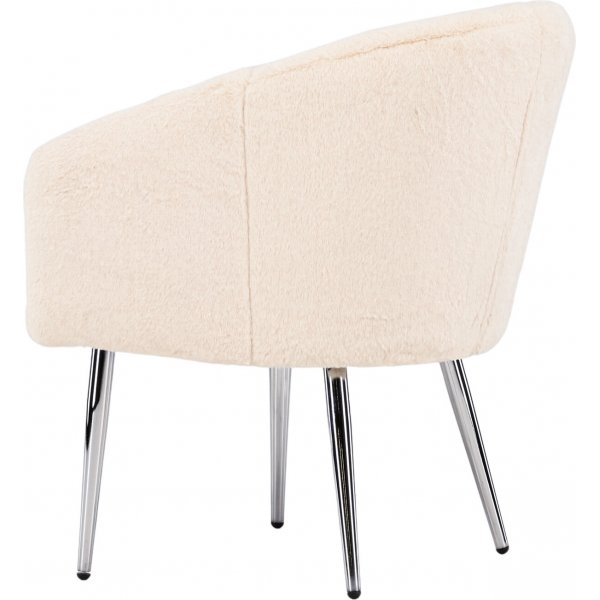 Wanda-Sessel - Beigefarbener Teddy