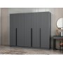 Cikani Kleiderschrank 225x52x210 cm - Anthrazit