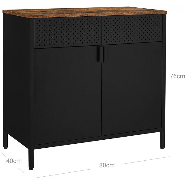 Schrank Johannes - Schwarz/Braun