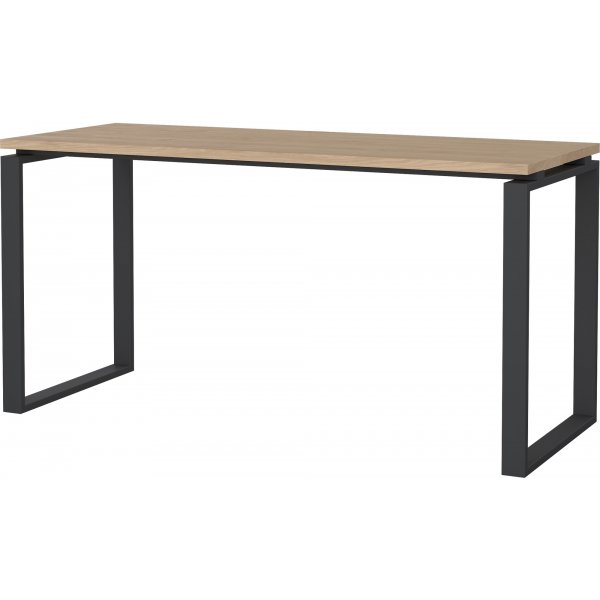Schilderschreibtisch 150 cm - Mattgrau/Hickory