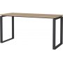 Schilderschreibtisch 150 cm - Mattgrau/Hickory