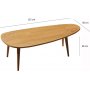 Süßer Couchtisch 115 x 50 cm - Teak