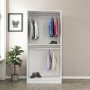 Larett Kleiderschrank 90 cm - Weiß
