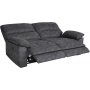 Coventry 3-Sitzer-Sofa mit elektrischer Liegefunktion, graue Mikrofaser