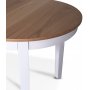 Lebensmittelgruppe Fårö; Esstisch 160/210x90 cm - Weiße / geölte Eiche mit 4 Fårö-Stühlen mit grauen Stoffsitzen