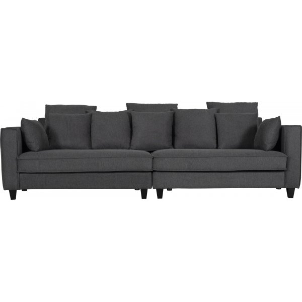 Brandy Lounge 4-Sitzer-Sofa XL - Dunkelgrauer Stoff