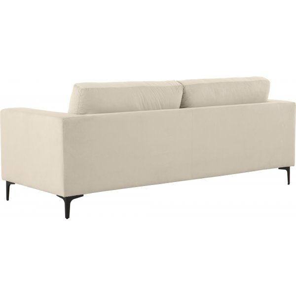 Aspen 3-Sitzer-Sofa - Beige Samt