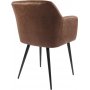 Sessel aus braunem PU - Lamar
