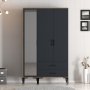 Kumsal Kleiderschrank 8 Walnuss/Anthrazit