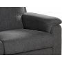 Ecksofa Salem aus dunkelgrauem Stoff
