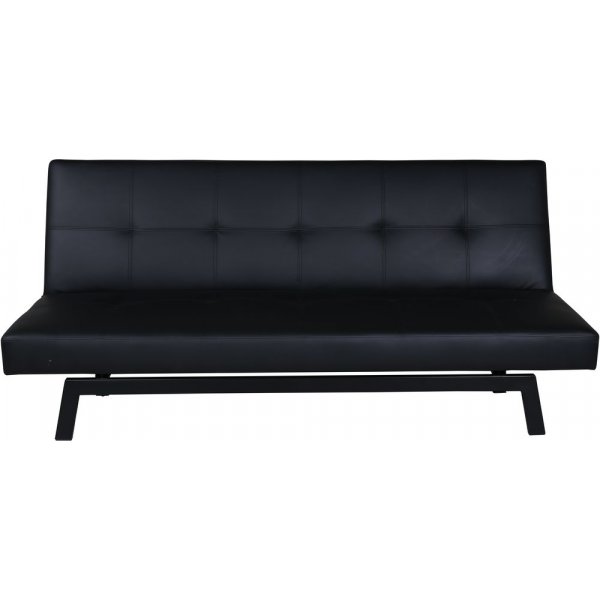 Schlafsofa - Schwarzes Kunstleder