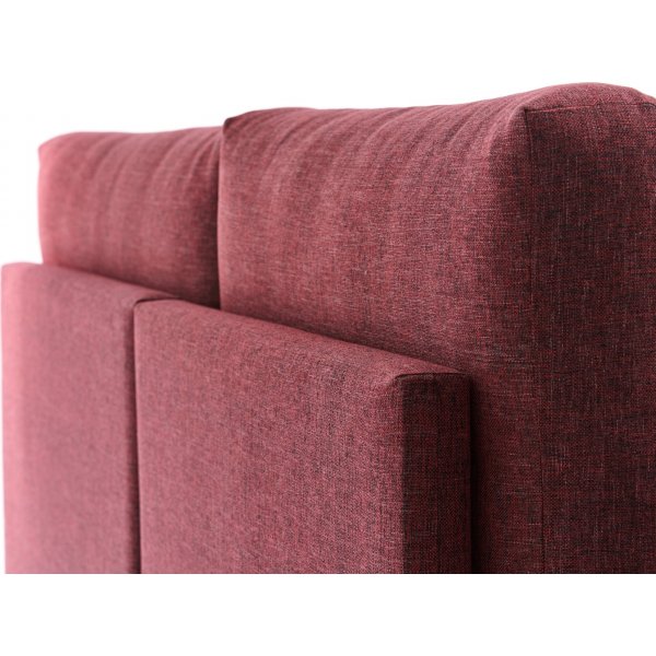 Efsun U-Bettsofa - Burgund