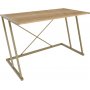 Adelaide Schreibtisch 114 x 60 cm - Gold/Eiche