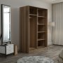 Kapusta Kleiderschrank 120 cm - Eiche/Stein