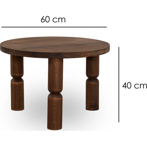 Ida Couchtisch Ø60 cm - Walnuss