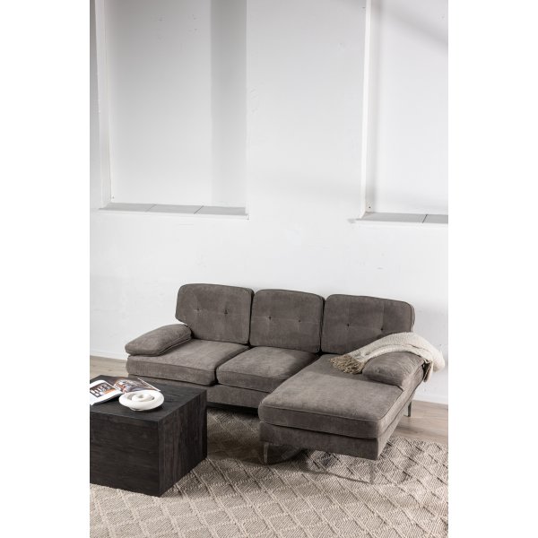 Remis Diwansofa - Dunkelgrau