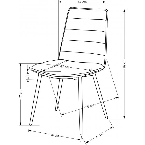 Cadeira Esszimmerstuhl 493 - Grau