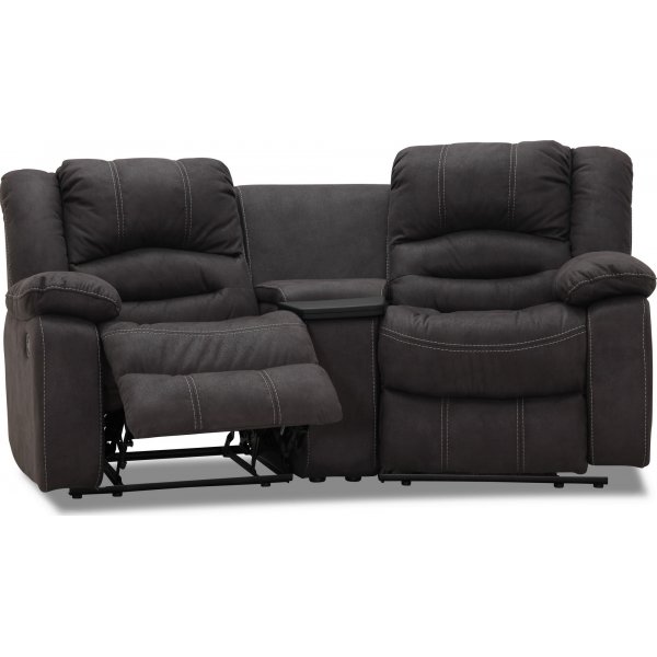 Kensington elektrisches 2-Sitzer-Sofa mit verstellbarer Kopfstütze - Grau