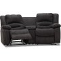 Kensington elektrisches 2-Sitzer-Sofa mit verstellbarer Kopfstütze - Grau