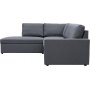 Schlafsofa Dream mit Stauraum (Ecksofa) rechts - Dark Grey