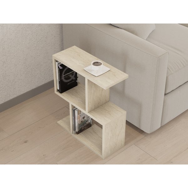 Zet Beistelltisch 45 x 17 cm - Travertin