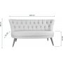 Richland 2-Sitzer-Sofa - Creme