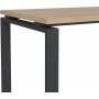 Schilderschreibtisch 150 cm - Mattgrau/Hickory