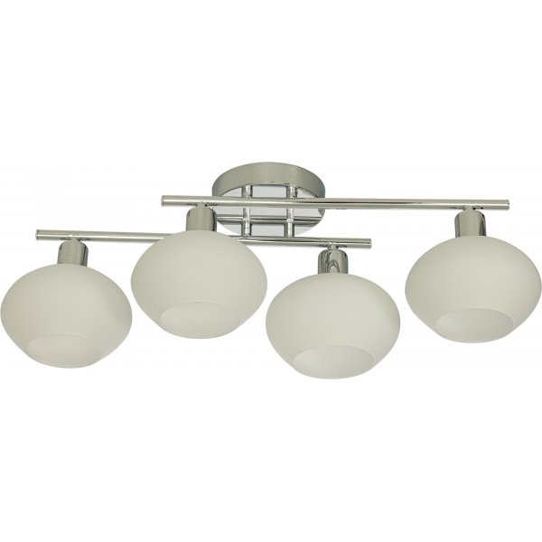 Plafond Elba - Chrom/Opalweiß
