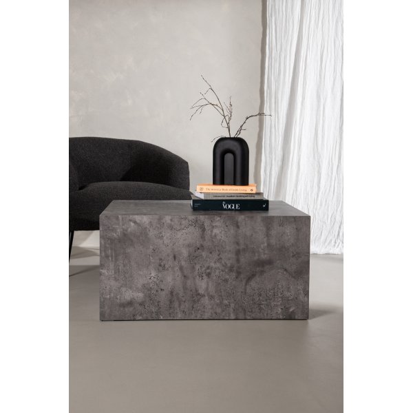 York Low Couchtisch 80 x 60 cm - Dunkelgrau
