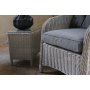 Solhaga Gartenmöbel-Set 2 Sessel mit Tisch - Graues synthetisches Rattan