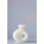 Delta-Vase - gebrochenes Weiß