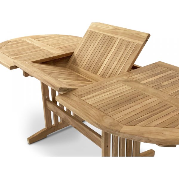 Saltö ovaler Esstisch aus Teak 150-210 cm Butterfly - Teak