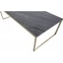 Duffy Couchtisch - Mattes Messing / Schwarzer Marmor