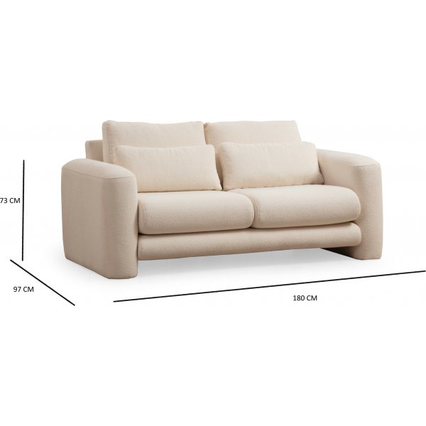 Suzy 2-Sitzer-Sofa - Creme