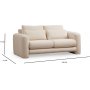 Suzy 2-Sitzer-Sofa - Creme