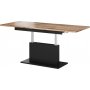 Cense ausziehbarer Couchtisch 70x126-167 cm - Schwarz / Holz