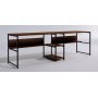 Buddy Schreibtisch 240x60 cm - Nussbaum